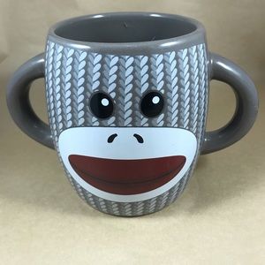 Galerie Sock Monkey double handle mug